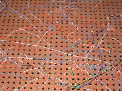 Spaghetti circuit: Strewn guts of networking cable