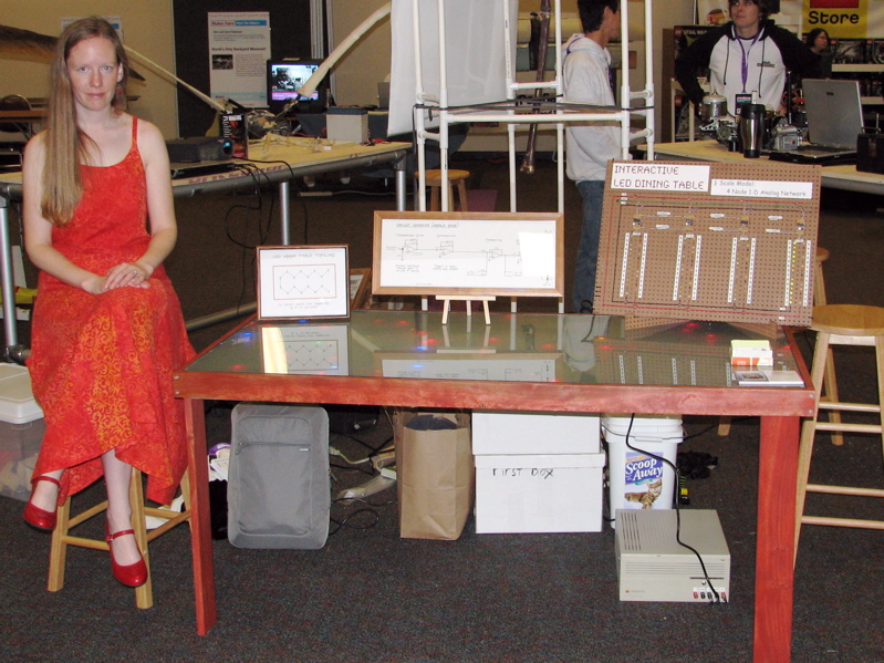 Lenore, LED dining table.