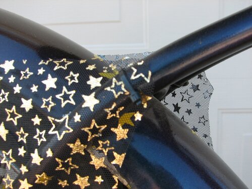 Cable tie on seat stay