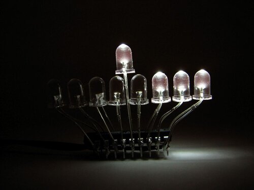 LED Menorah candles - 3