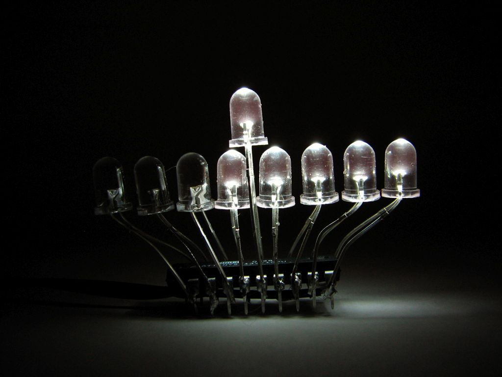 LED Menorah candles - 5