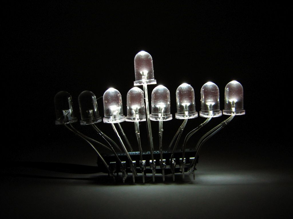 LED Menorah candles - 6