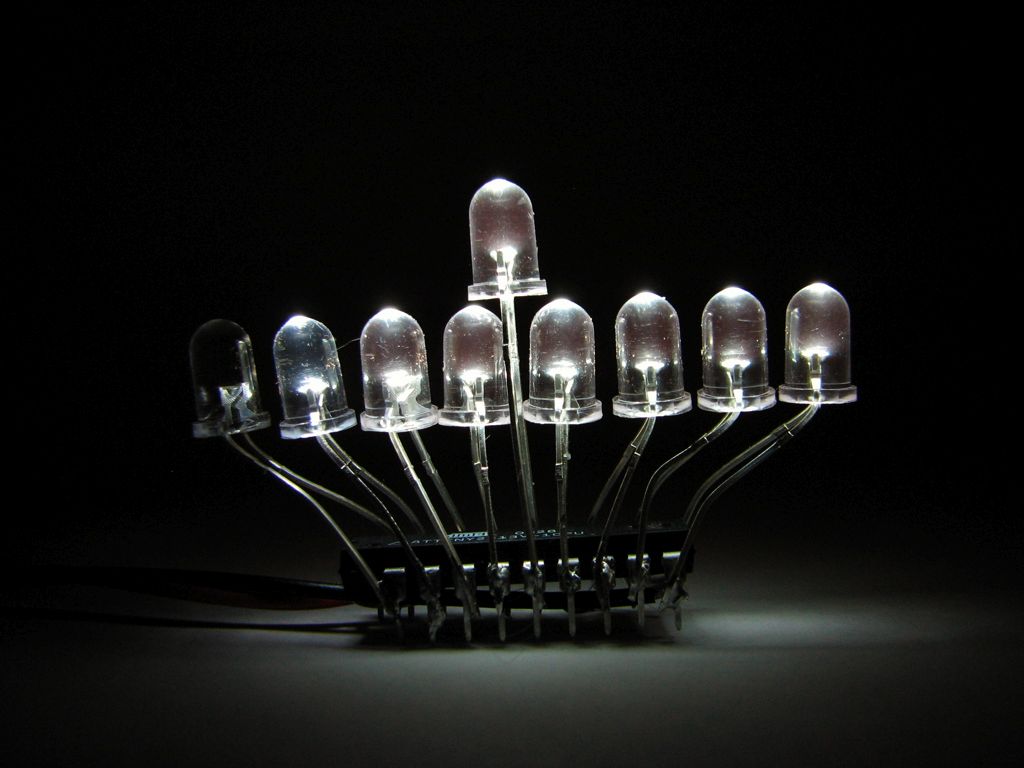 LED Menorah candles - 7