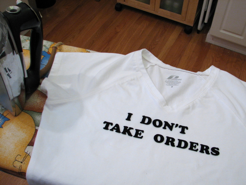 I don't take orders