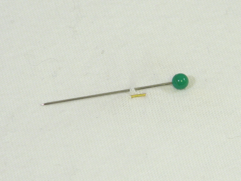 replace safety pins with straight pins