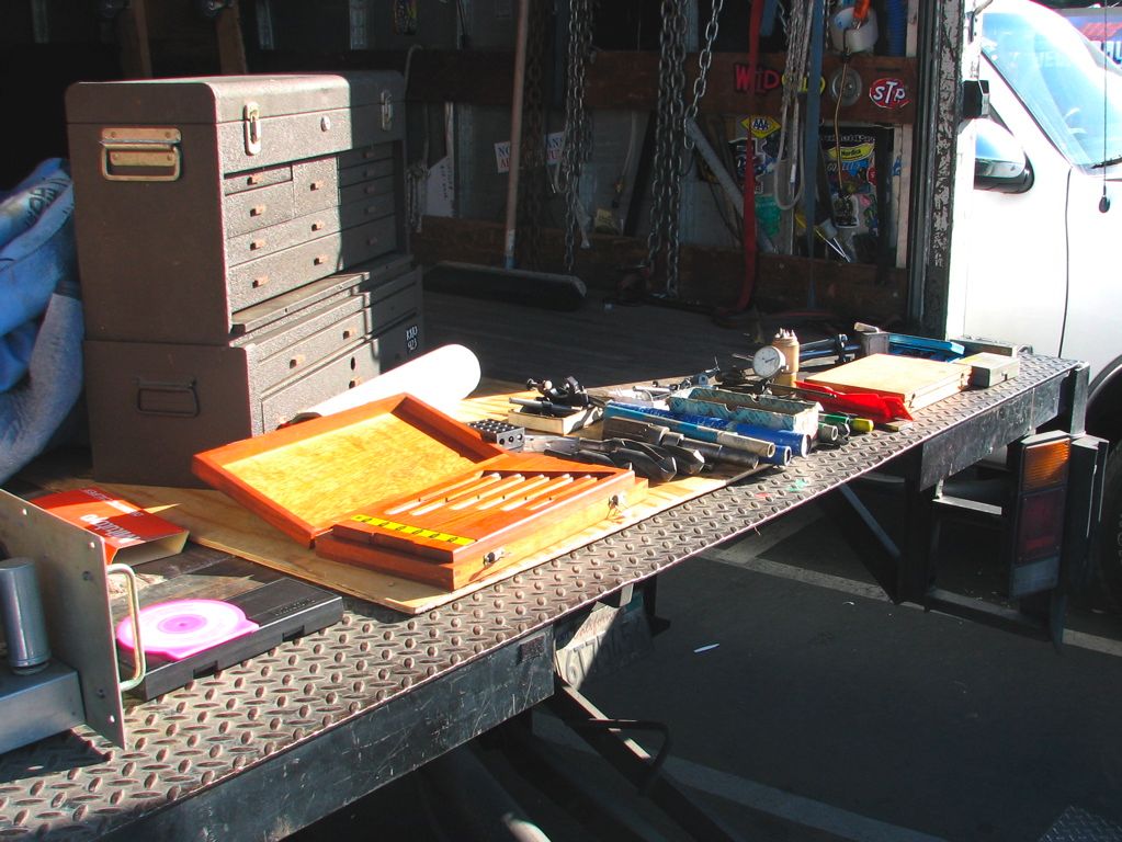Tools on a truck