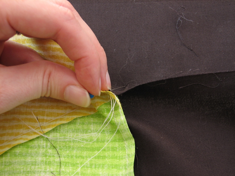 Pinning the background strips