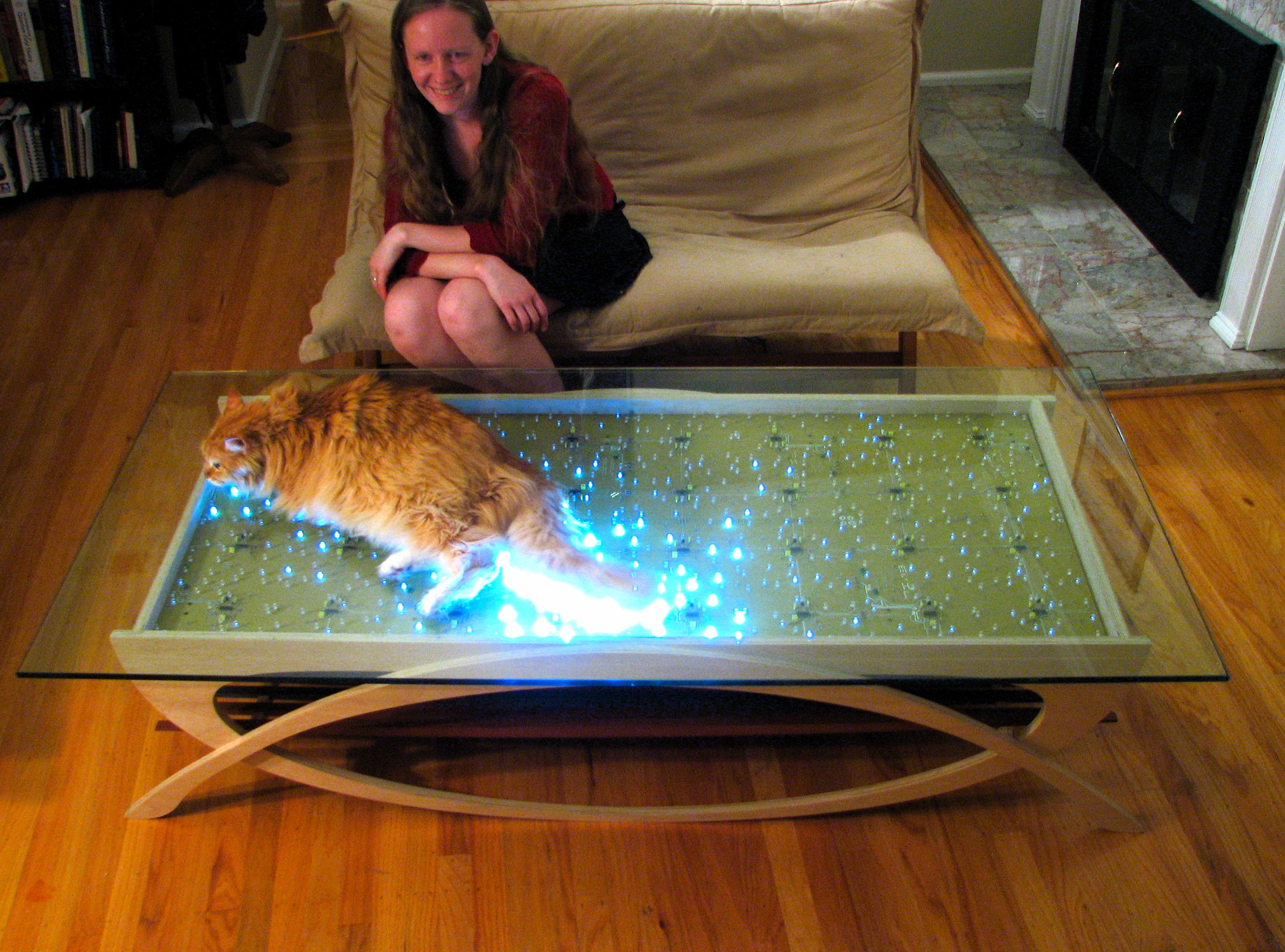Tail-activated table