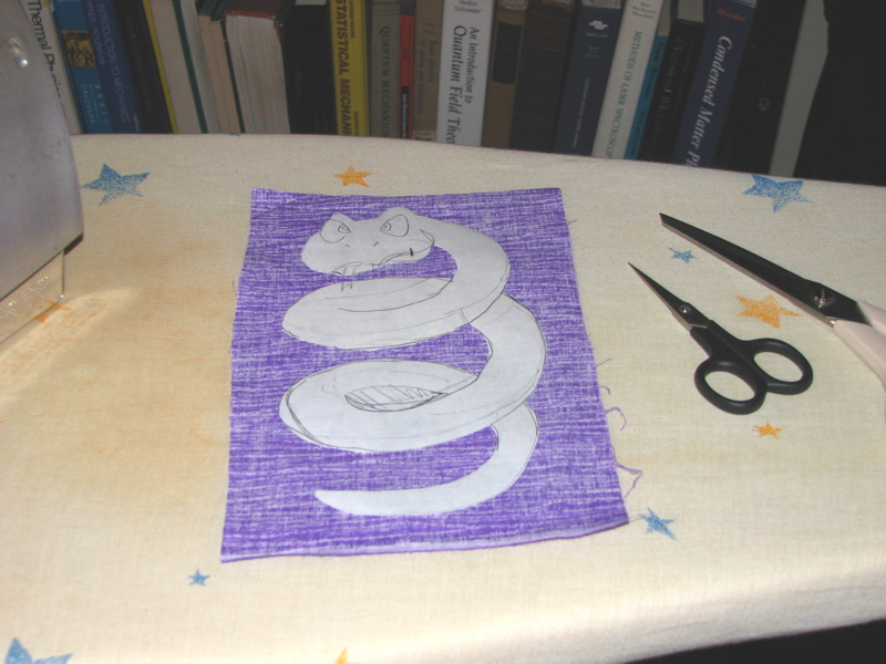 Freezer paper pattern