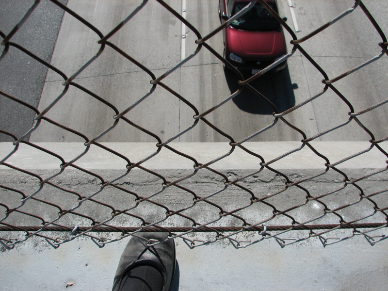 High overpass, low freeway