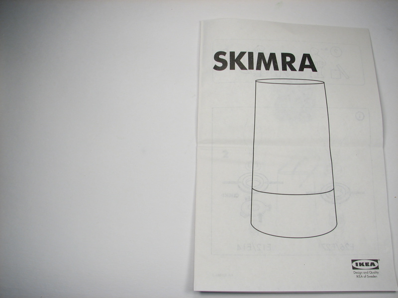 Skimra lampshade wordless instructions