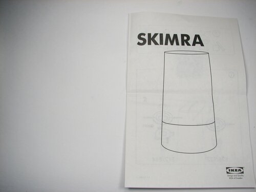 Skimra lampshade wordless instructions