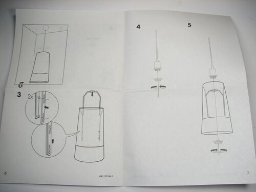 Skimra lampshade wordless instructions