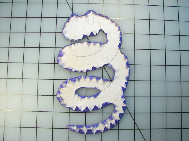 Freezer paper applique pattern