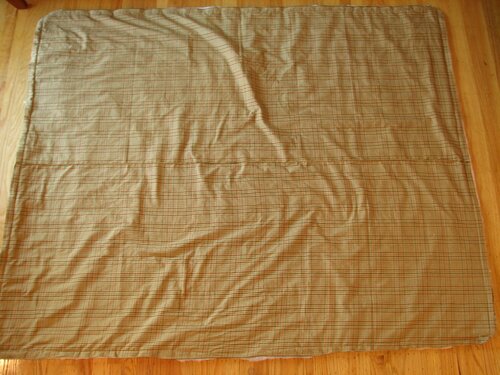 The edges are stitched together