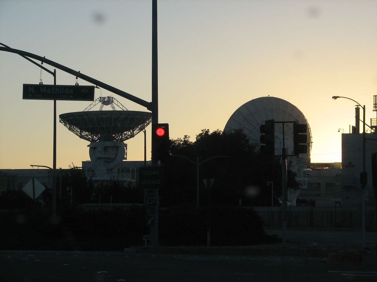 Sunset & Satellite Dishes