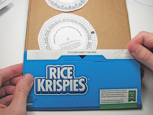 Thin corrugated -- from cereal box