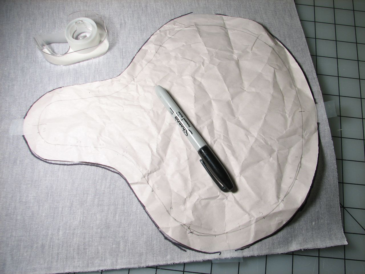 Marking up the fabric