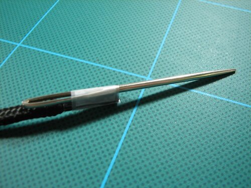 How to use a big needle with bigger thread