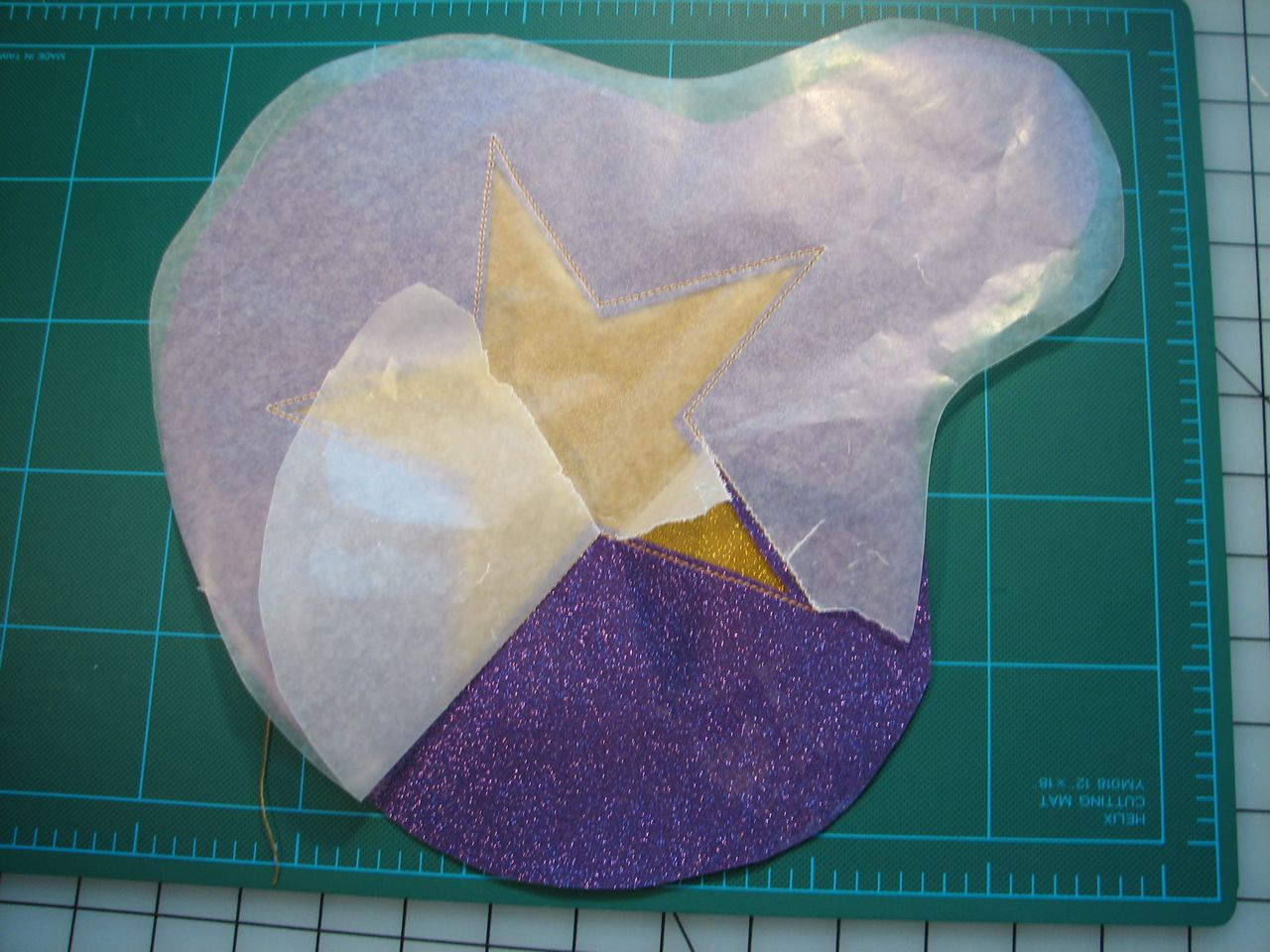 Peeling back the waxed paper