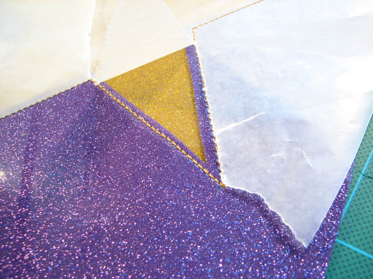 peeling back the waxed paper