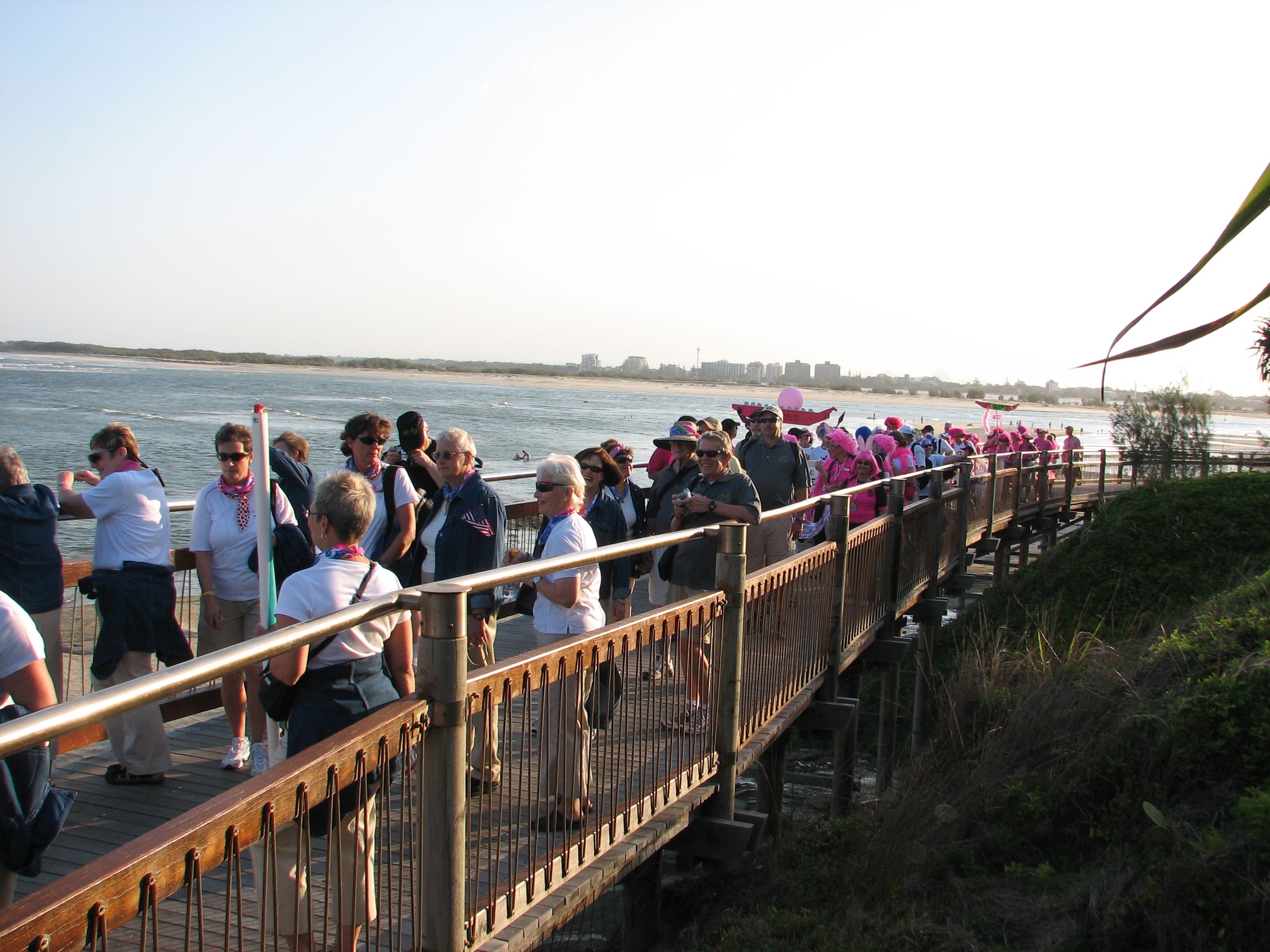 Parade on the boardwalk