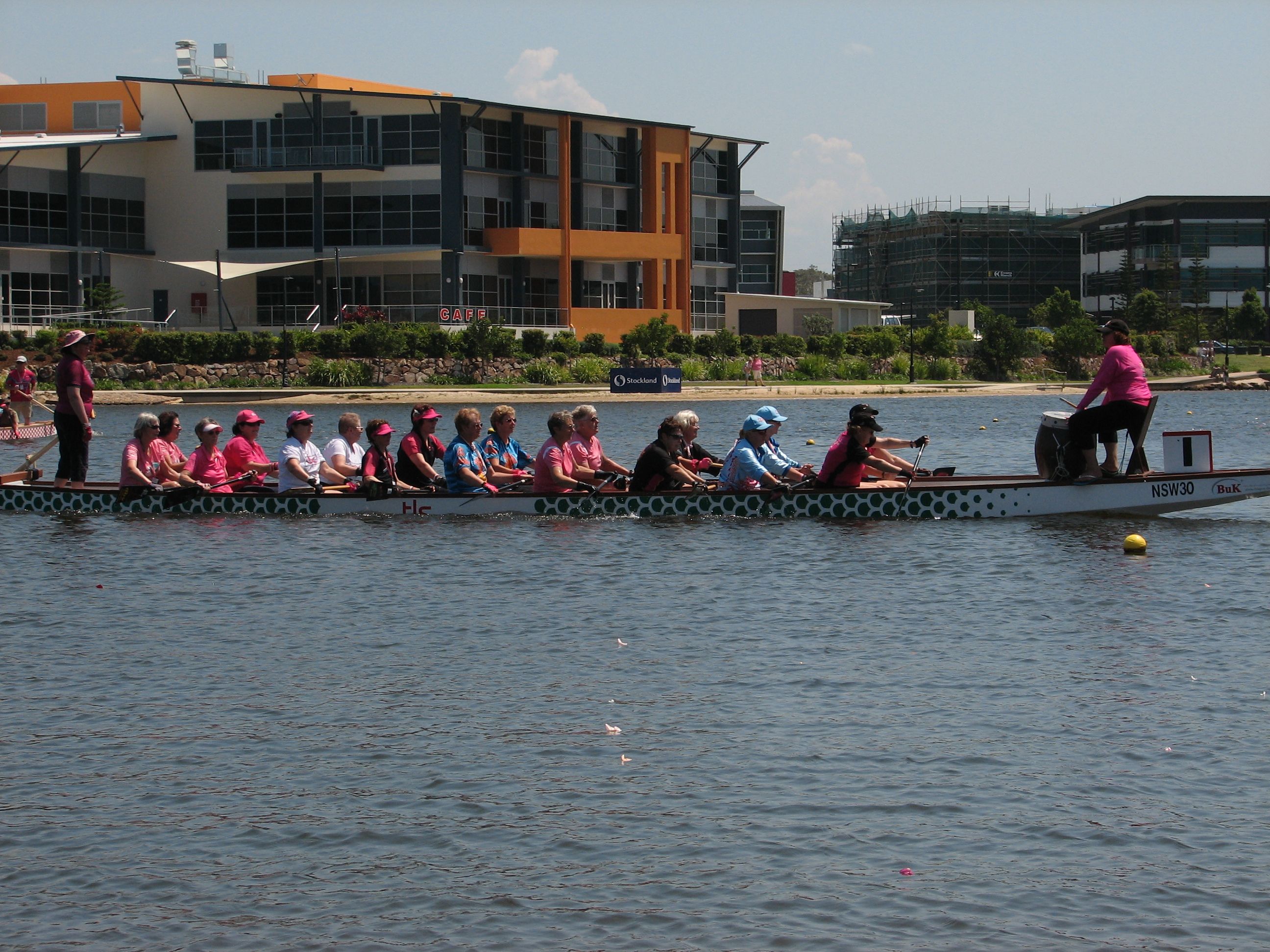 After the flowers on the water