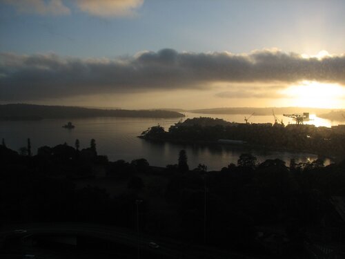 sunrise from the hotel