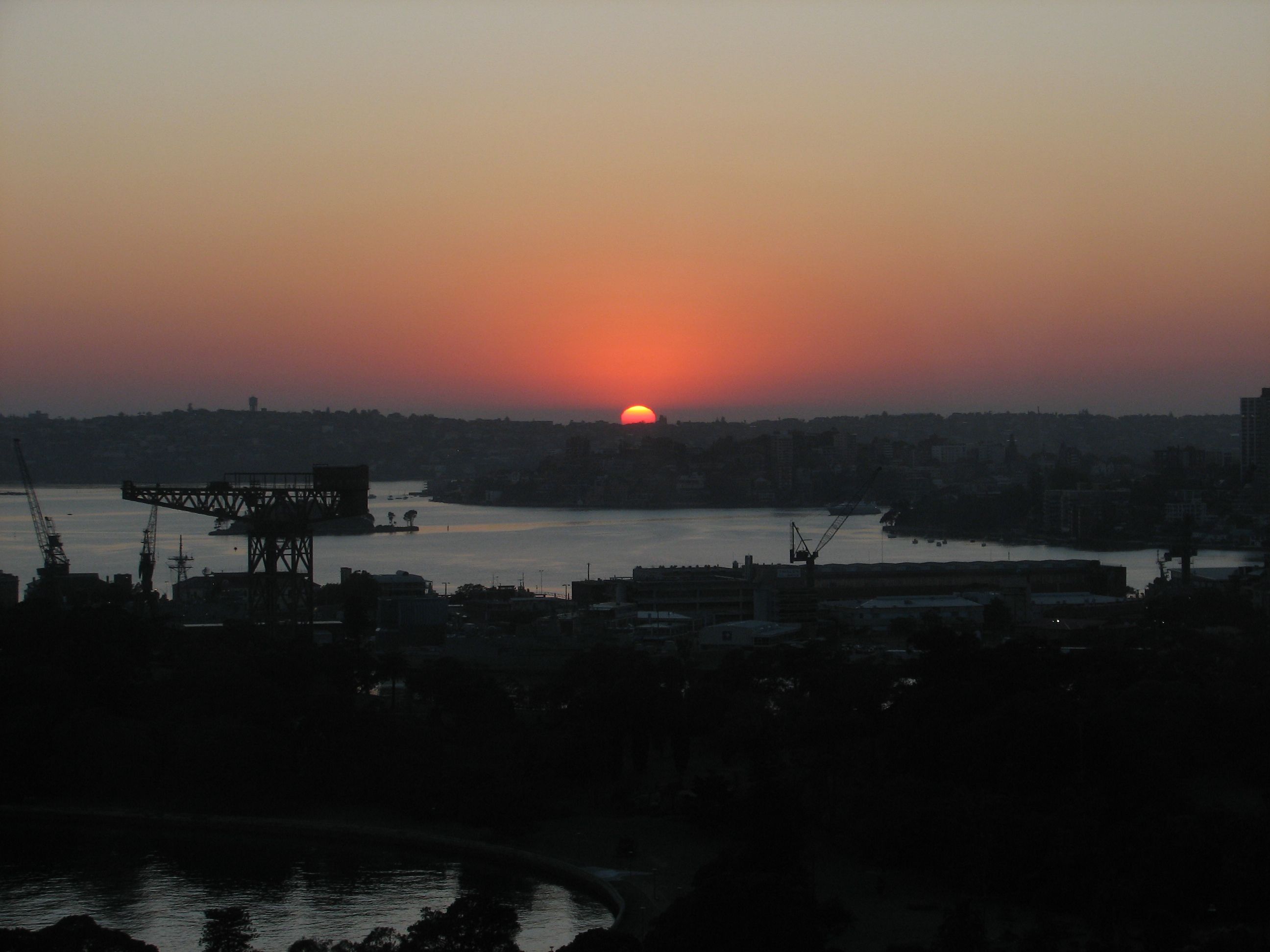 Sunrise from the hotel