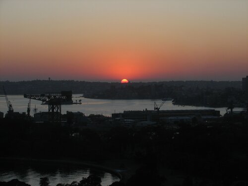 Sunrise from the hotel