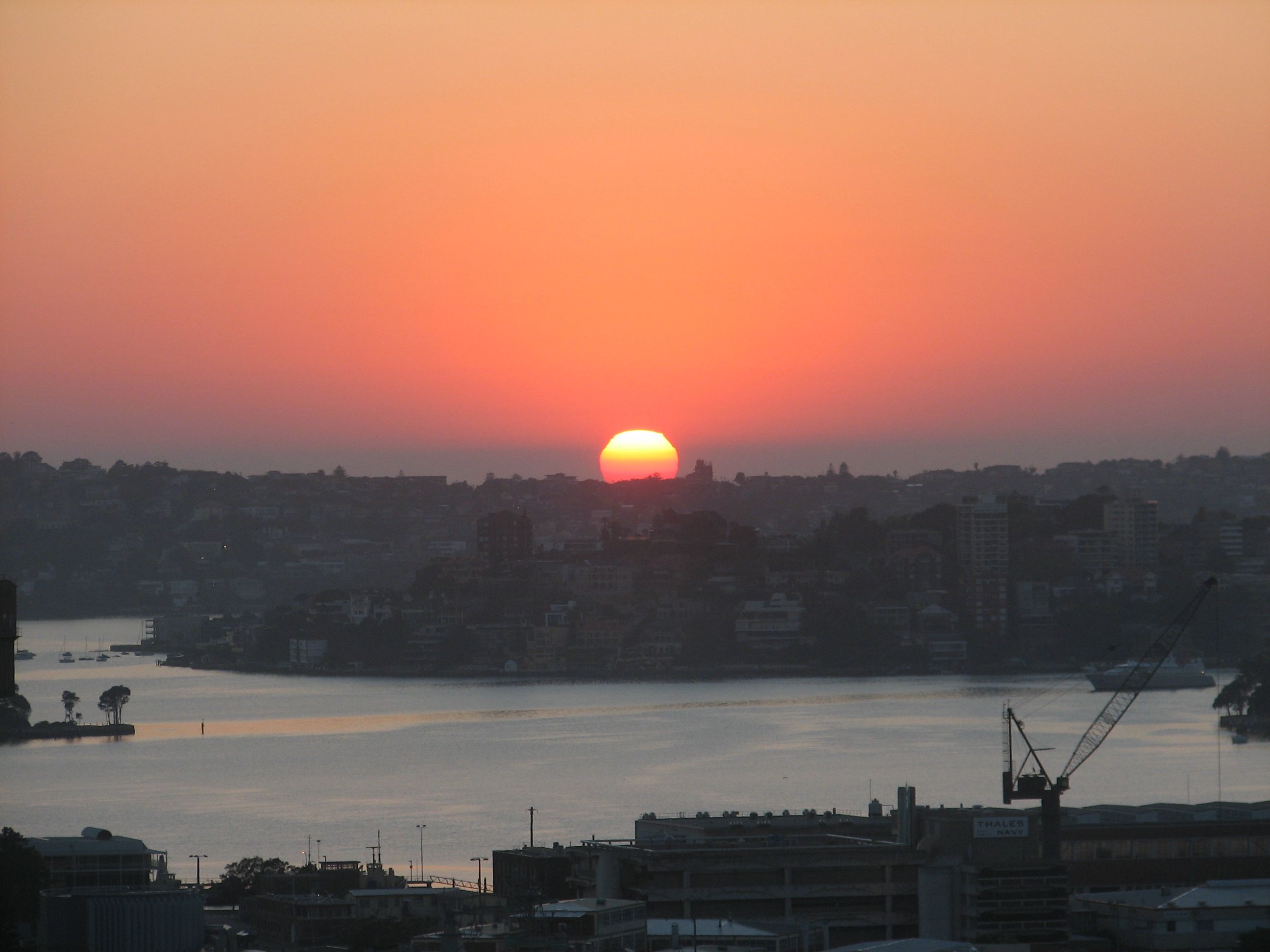 Sunrise from the hotel