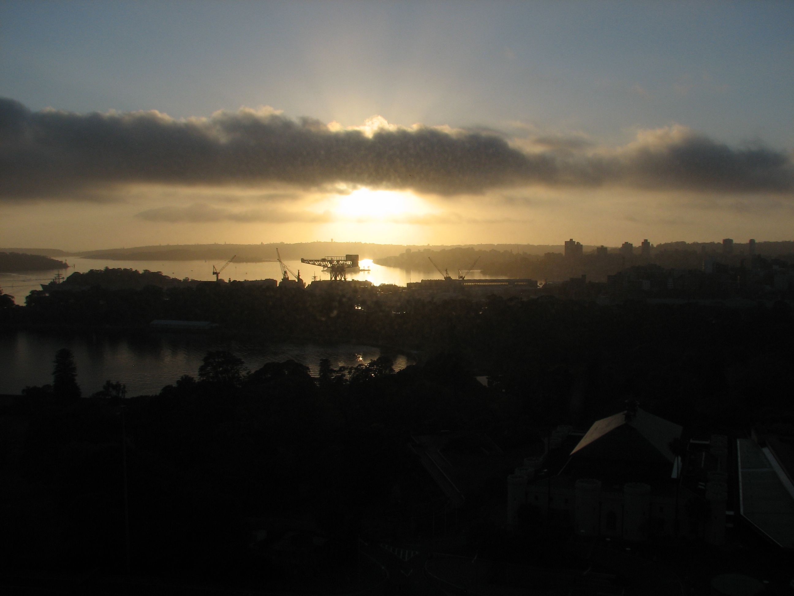 sunrise from the hotel