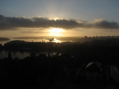 sunrise from the hotel