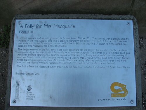 Mrs Macquarie's folly