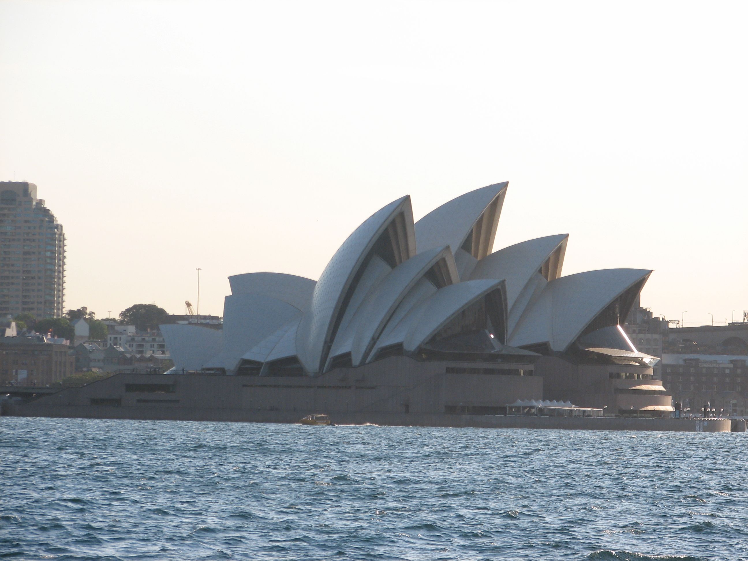 opera house at dusk