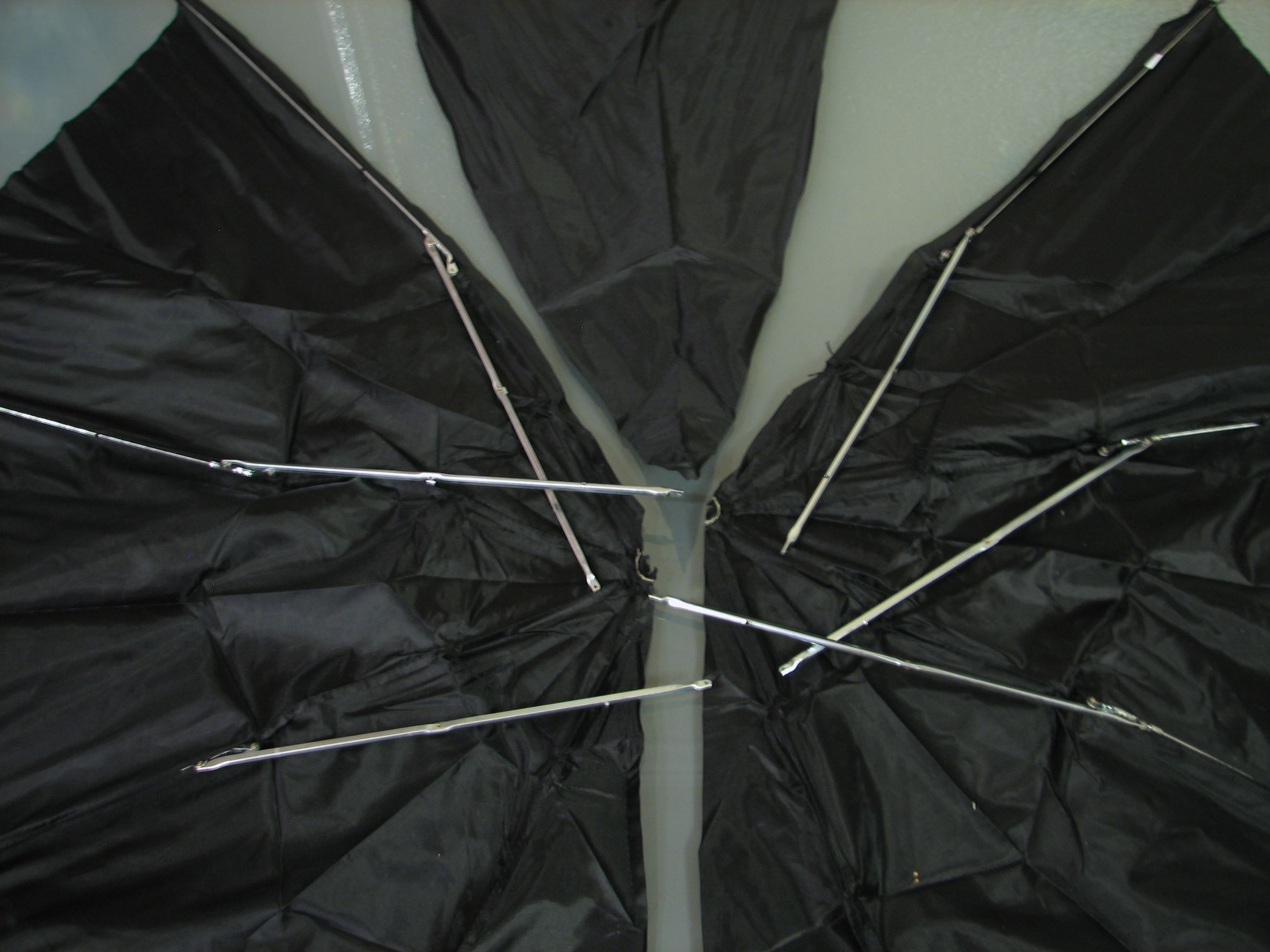 cutting the umbrella