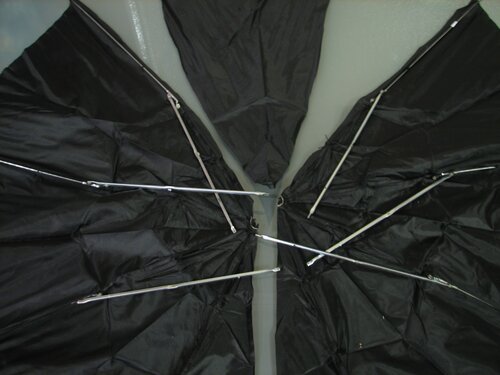 cutting the umbrella