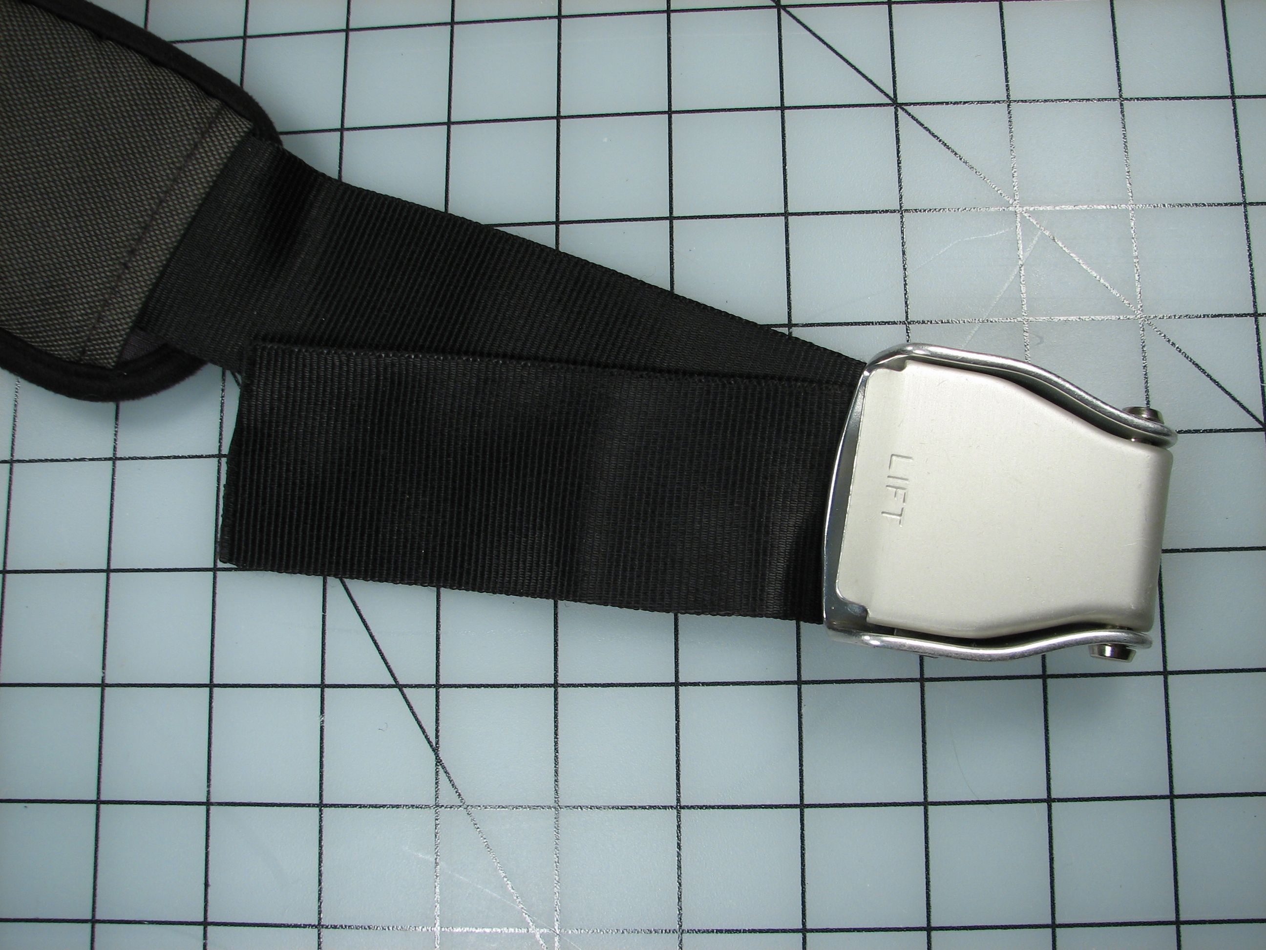 Thread the strap through