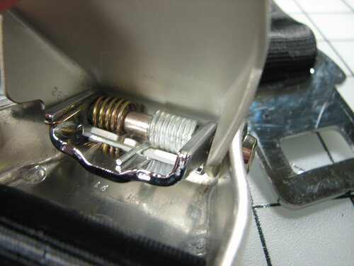 Inside my seat belt buckle