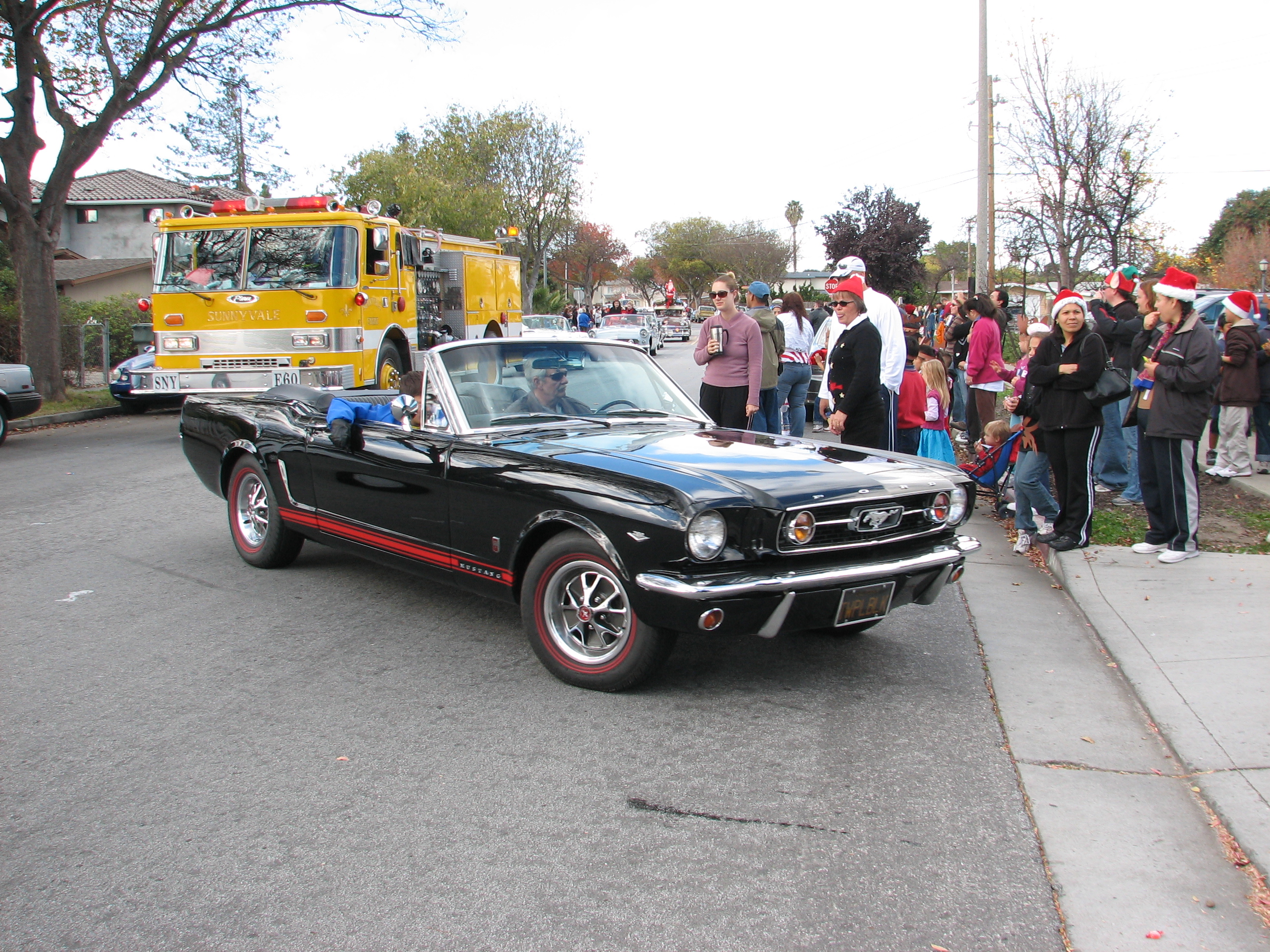 Cars at the holiday parade
