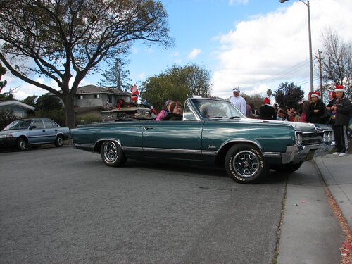 Cars at the holiday parade