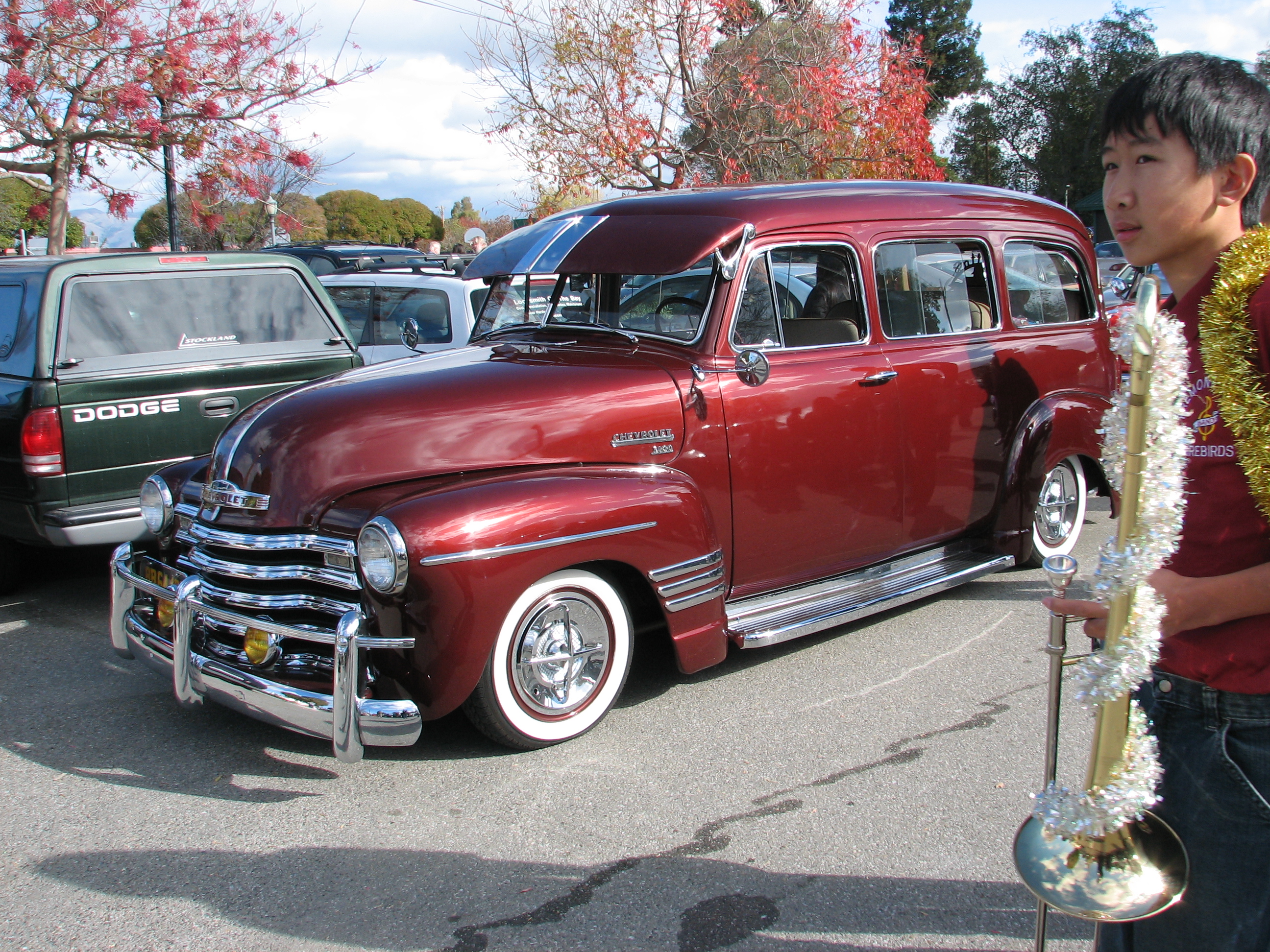 Cars at the holiday parade