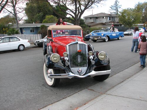 Cars at the holiday parade