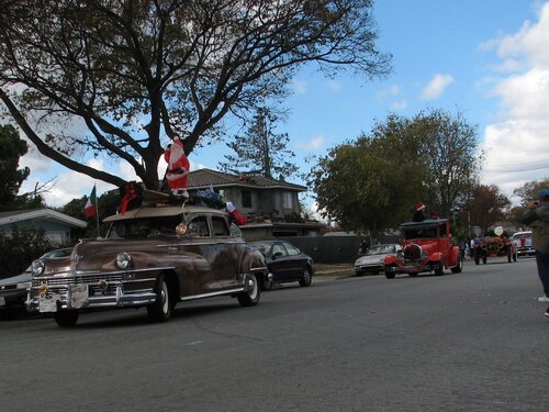 Cars at the holiday parade