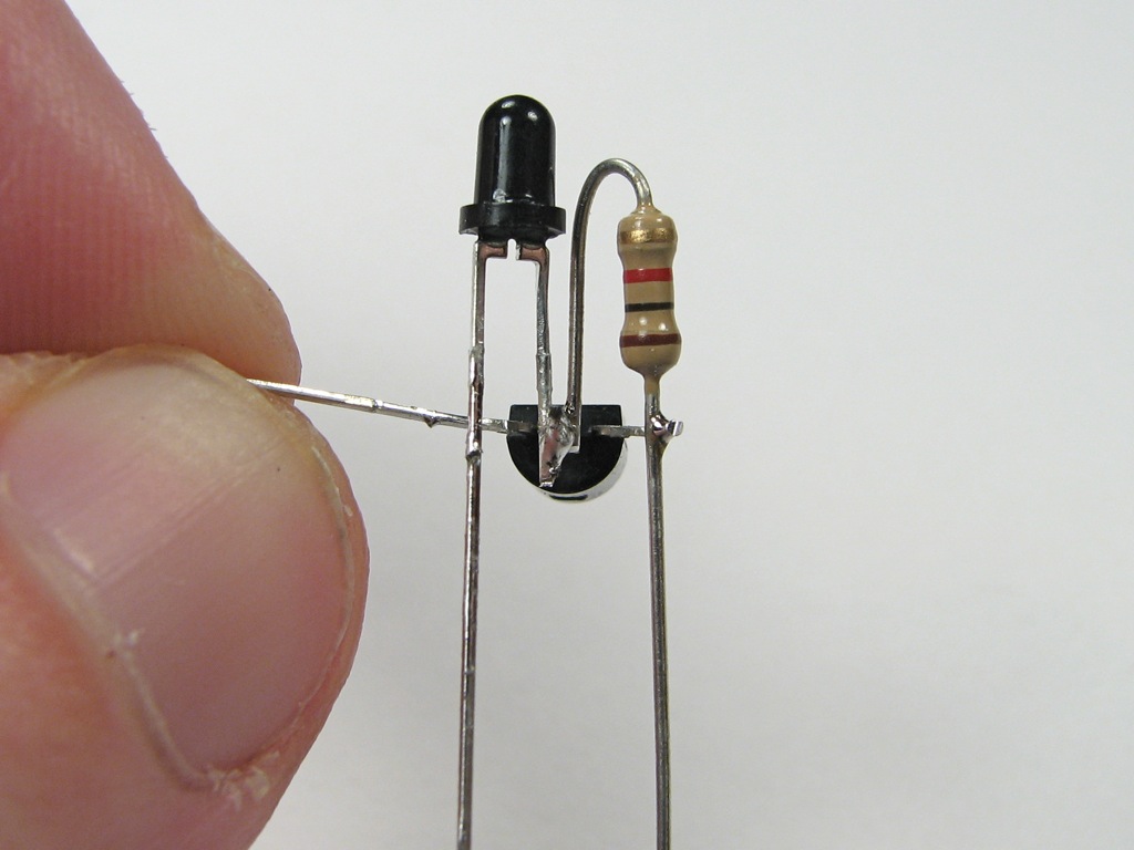 Phototransistor added, alt view