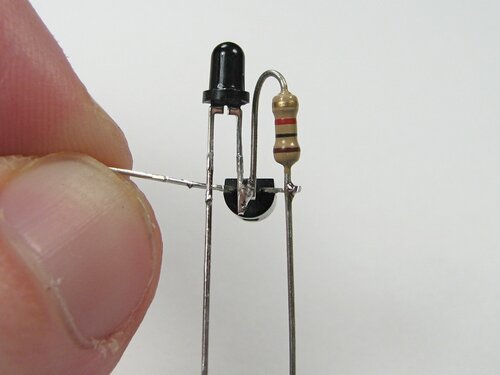 Phototransistor added, alt view