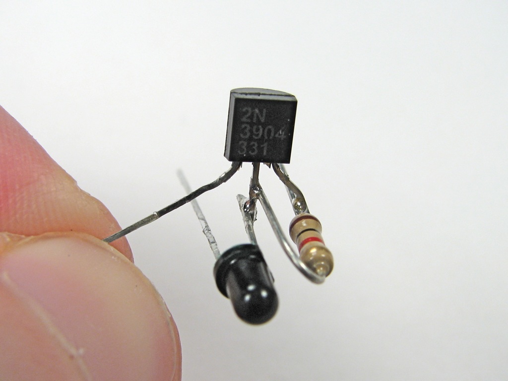 Phototransistor added