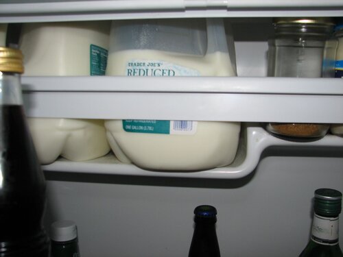 Inside the refrigerator