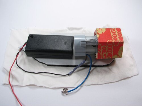 A velvet bristlebot racing snail