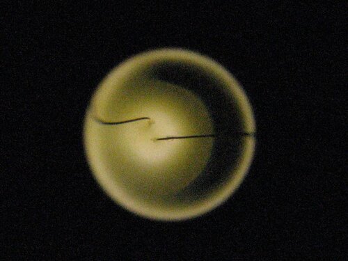 White LED, slightly off-axis